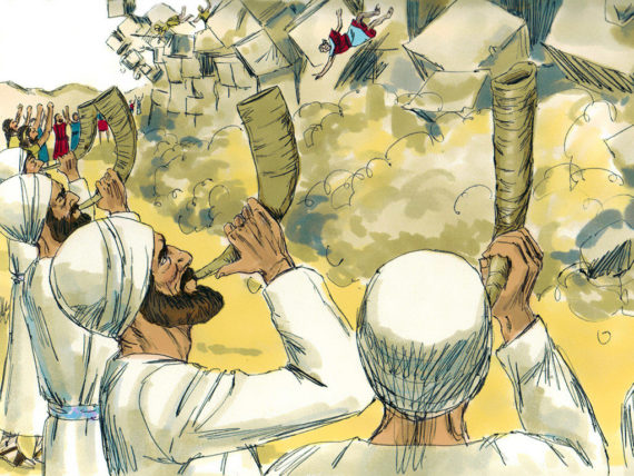 Joshua and the wall of Jericho